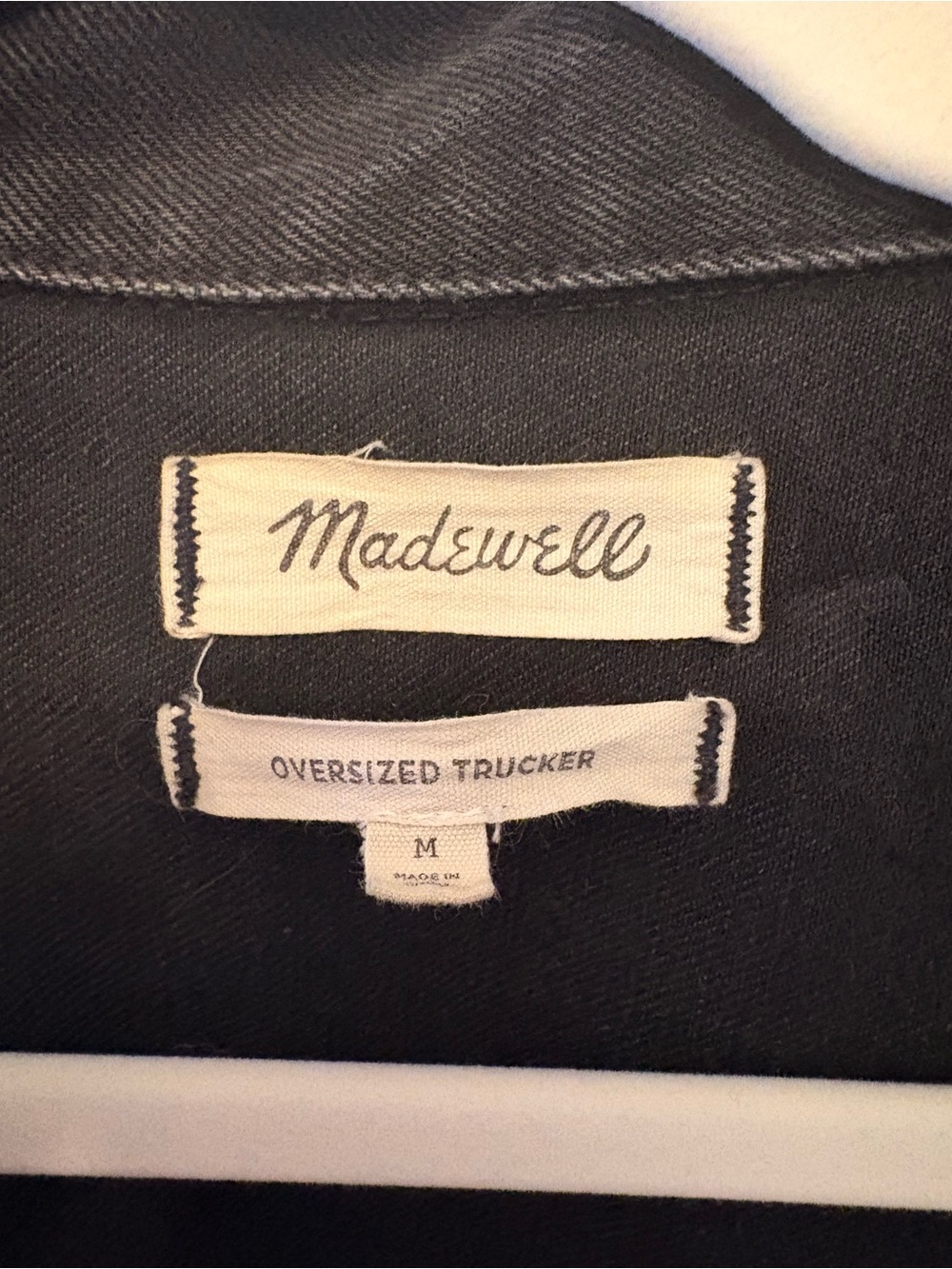 Madewell oversize Denim Trucker Jacket - Picture 4 of 9